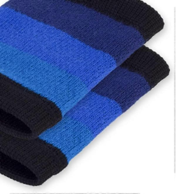 Sportiga handledsband Elastiska handledsband Absorberande handledsskydd för män och kvinnor (blå) (2st)