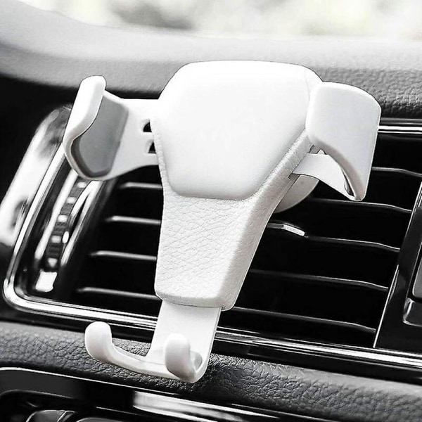 Gravity Car Air Vent Clip Universal Auto Phone Holder Mount Mobiltelefon Holder Mobiltelefon Stativ Støtte For Iphone For Samsung| | Black