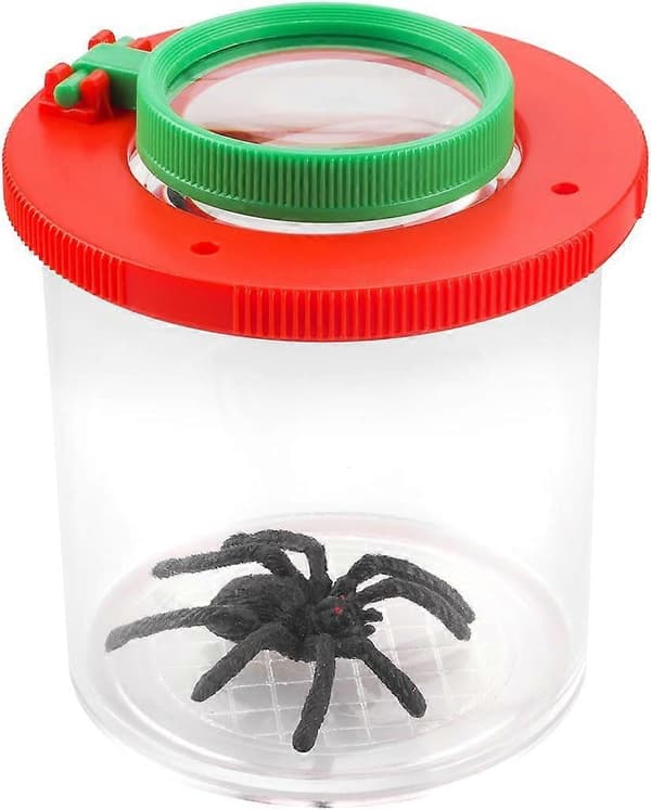 Indsæt Viewer Forstørrelsesglas Baghave Explorer Insekt Bug Viewer Indsamlingssæt til Børn og Børne Bug Catcher (2 stk. Bug Krukke)