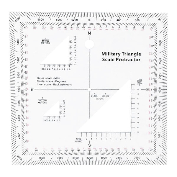 Koordinatskala Praktisk Navigation Militär Gradmätare As Shown
