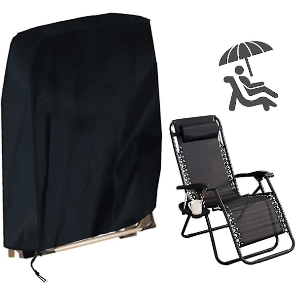 Suojakuori taittuvalle lepotuolille, suojapeite Transat Jardin Anti-UV, vedenpitävä, pölytiivis, 210D Oxford Housse Relax Jardin pour Chaises Longues, Faut