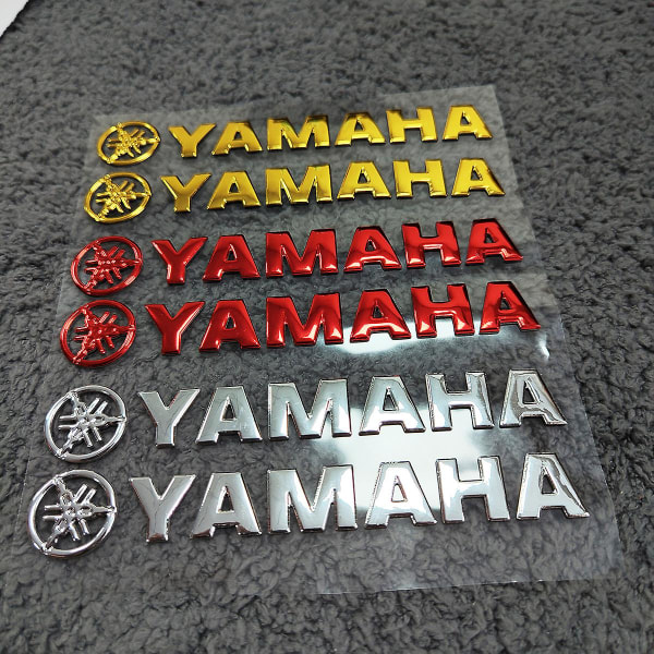 Motorcykel Tank Logo Klistermärken Yamaha | Yamaha Motorcykel Tank Protection - 3d Yamaha Gold