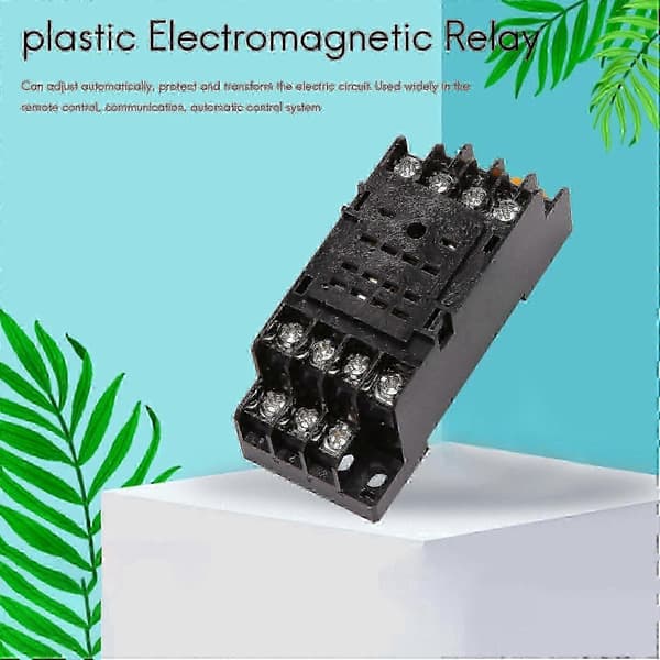 HH54P DC 12V spole 4PDT 14 stift elektromagnetiskt effektrelä DYF14A bas DS