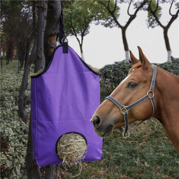Hay Net Hay Bag For Hester Stor kapasitet Oxford Stoff Hest Hay Shopping Bag Fôrtilbehør Gårdsutstyr til Hester Kyr