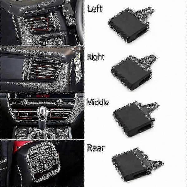 Feste-sett for AC-luftventilklips for SUV-modeller 2018-2022 Left 1PC