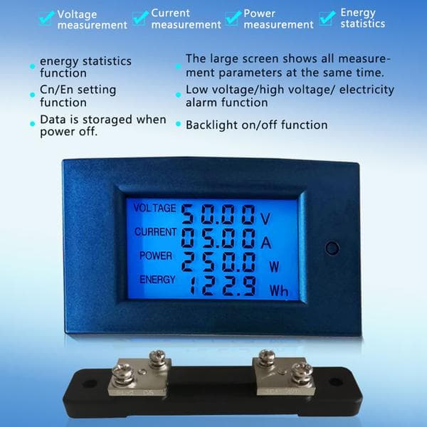 Måler Multimeter Amperemeter Voltmeter Spænding Strømstyrke Effekt Energimåler