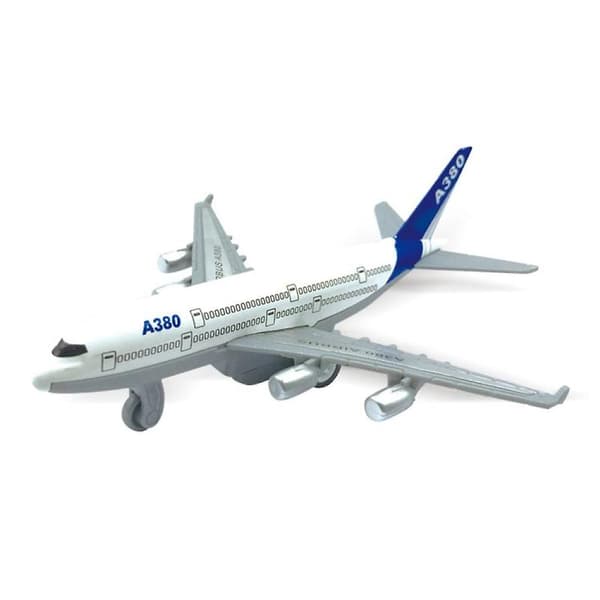 Farfi 2 st Mini Simulering 777 A380 Dra Tillbaka Flygplan Flygplansmodell Samlarobjekt Leksak