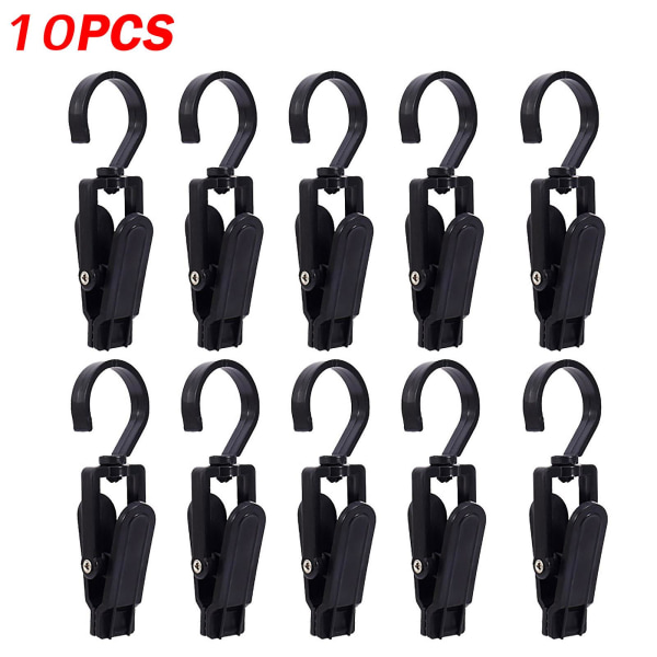 10/20 kpl Pyöriviä pyykkinappuja Kiinnikkeet Riippuvat Pyykkitapit Koukut Pyykki Pyörittävä Hattu Pyykkineulakiinnikkeet kotisäilytysripustimiin 10pcs Black