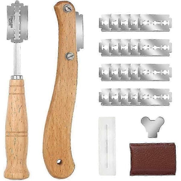 Profesjonelt brødknivsett med 20 rustfrie blader kompatibelt med DIY-bakemønstre, perfekt gave