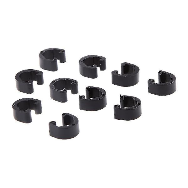 10 stk Sykkel Sykkel Mtb C-clips Spenne Slange Bremse Gear Kabelhus Guide