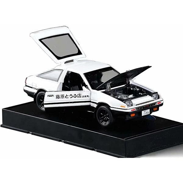 1:32 Alkuperäinen D Toyota Trueno Ae86 metalliseos Diecast automalli, urheiluautolelut lapsille ja aikuisille