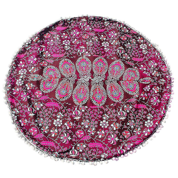 Store Mandala Gulvputer Runde Bohemian Meditasjon Putetrekk Ottoman Puff