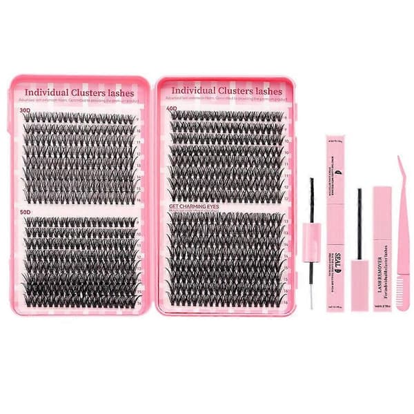 DIY fransklusterkit - 30D/40D/50D med limremover återanvändbart anpassningsbart