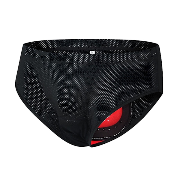 Herre cykelundertøj åndbar polstret cykelshorts cykelundertøj shorts L Black