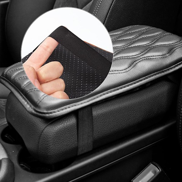 Universal Pu Läder Bil Armstöd Pad Auto Bil Armstöd Förvaringsbox Mats Dammtät Cover Vattentät Armstödsskydd| | Beige