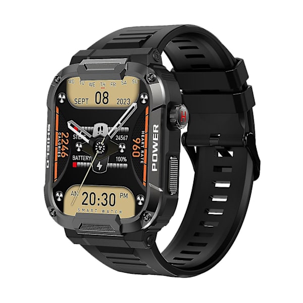 Gard Pro Ultra Smart Watch, Robust Military Fitness Watch, Vanntett Støvtett Black