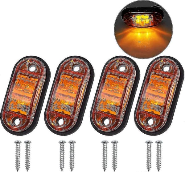 For sidemarkeringslys LED front- og baklys Universal posisjonsindikator 12 Volt 24 Volt med A