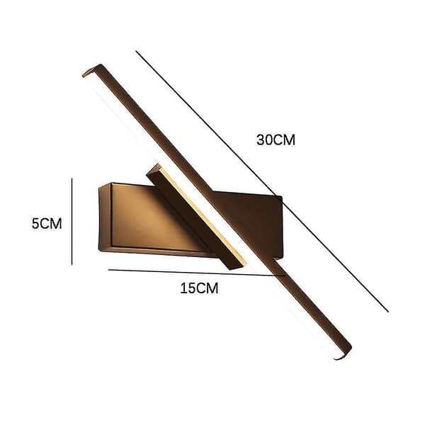 Moderne LED Vegglampe - Stilig Sort og Hvit Design