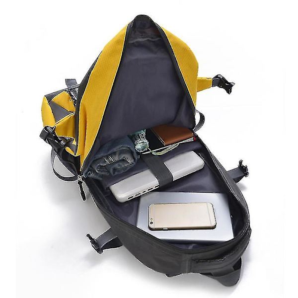 25/45l Utomhussport Bergsklättring Ryggsäck Vattentät Vandring Vandring Camping Ryggsäck Rese Casual Väskor black-24L