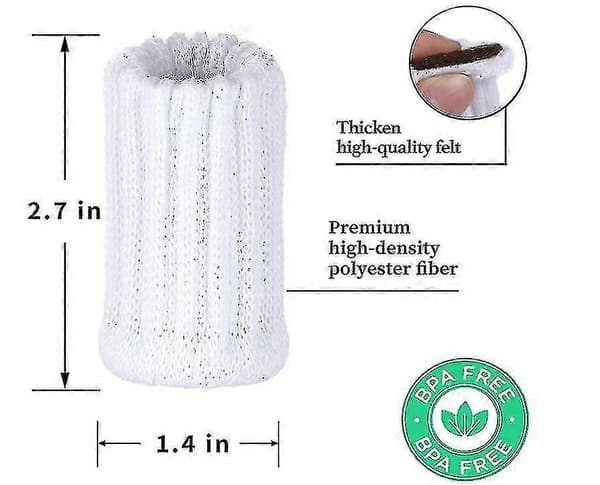 16-pack stolsbensskydd stickade möbelstrumpor White
