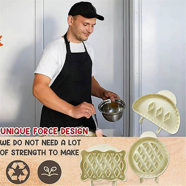 Klassinen Mini molds Diy mould keittiötyökalu Round Half Round Rectangle 3Pcs