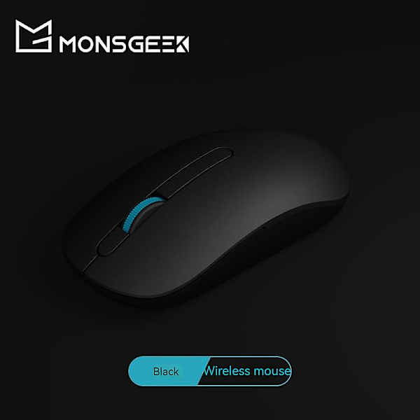 Monsgeek D1 trådlös mus Bluetooth 2.4g tvåläges 1000dpi tyst mus set Office Bärbar mus för Windows Mac Present Keyboard Mouse Set