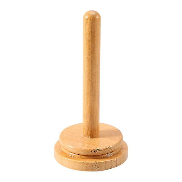 Träfärgad Garnhållare, Roterande Stativ, Vertikal Garnförvaring, Vävnadsställ, Ullbollshållare, Garnlindare Wood Color