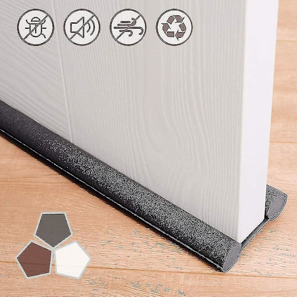Oven alla vetovastus 37 tuumaa leikattava ja pestävä, kaksoisovisuoja, energiaa säästävä ovien säänpoisto vähentää melua ikkunan tuulen esto Gray