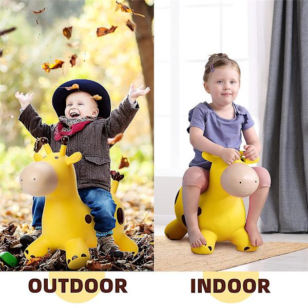 Hopper Heste Hopper Heste Legetøj Udendørs Indendørs Ride Bounce Legetøj Gaver til baby Yellow