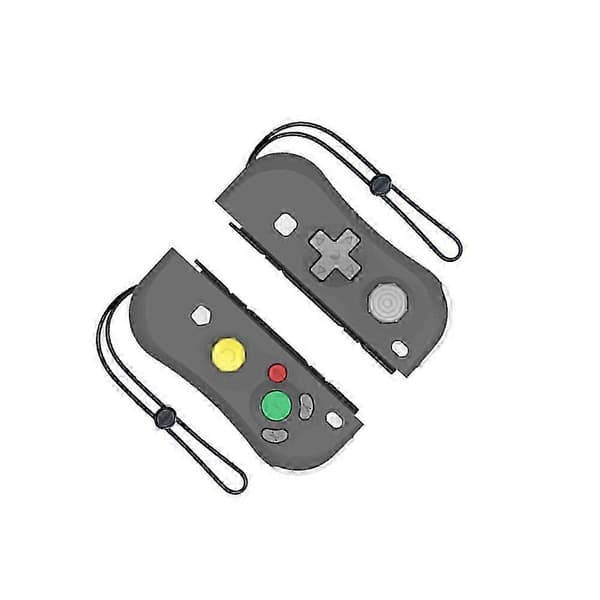 Til Switch trådløs Joypad-controller med RGB-lampe spilkonsol L/R håndtag Bluetooth gaming-controller B JH4 Gray