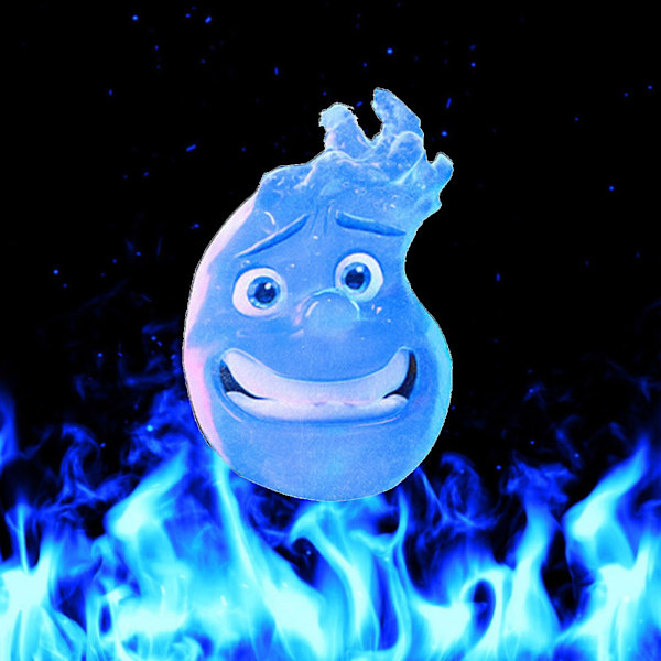 Pojkar Flickor Elmental Ember Wade Fire Water Element Cosplay Kostym Outfits Boys 160cm