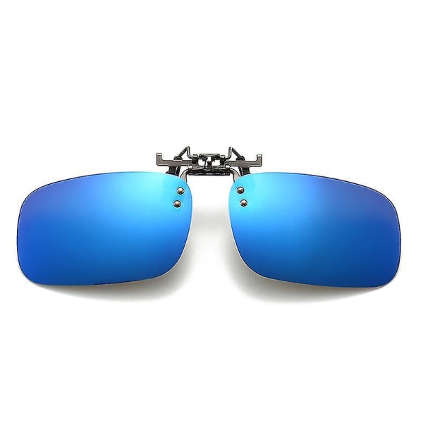 Uv400 Ultralätt polariserad Clip On Solglasögon Män Kvinnor Unisex Photochromic Bilförarglasögon Blue