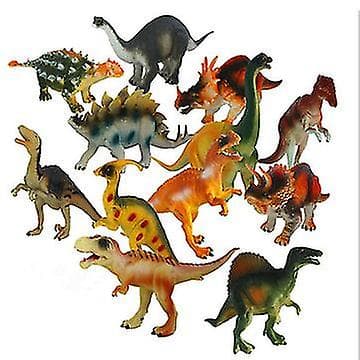 12 stk. Børns Simulations Dinosaur Model Pædagogisk Legetøjsmodel