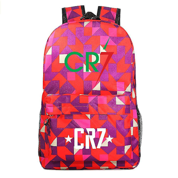 Cr7 Cristiano Ronaldo -reppu pojille ja tytöille - sarjakuva lasten koulukirjalaukku, jossa on suuri tilavuus, matkareppu ja olkalaukku 1