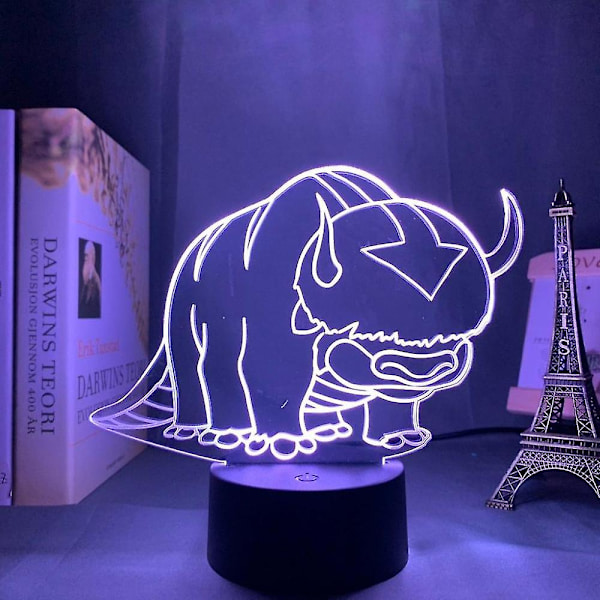 Akryl 3d-lampa Avatar The Last Airbender Nightlight, Rumsinredning Legenden Om 16 color with remote DM159