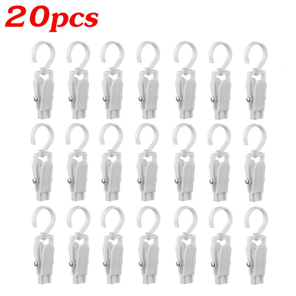 10/20 kpl Pyöriviä pyykkinappuja Kiinnikkeet Riippuvat Pyykkitapit Koukut Pyykki Pyörittävä Hattu Pyykkineulakiinnikkeet kotisäilytysripustimiin 20pcs White