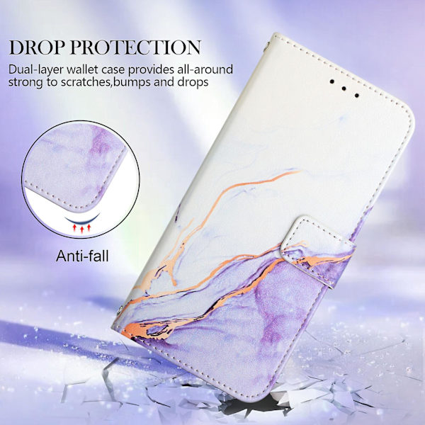 Taske til Oppo Find X5 Pro Cover Wallet Marmor Magnetic Læder Taske C5