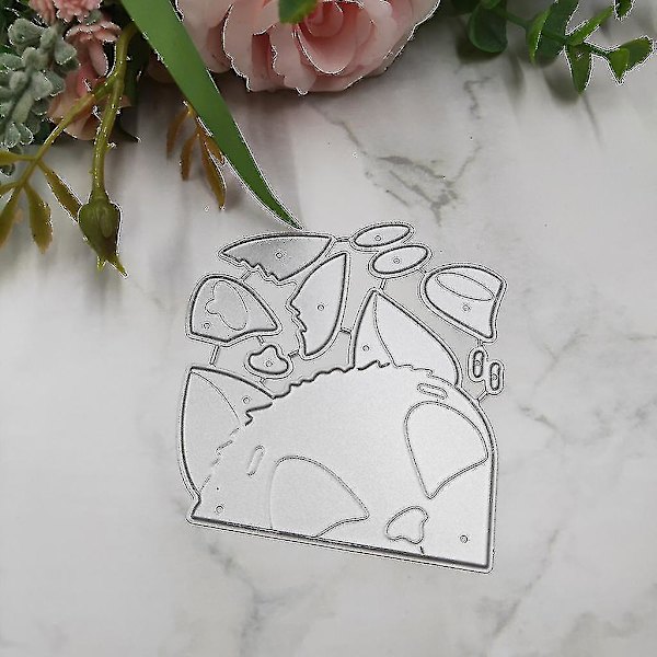 För Katt Ansikte Metall Skärning Dies Stencil Scrapbooking Diy Album Stämpel Papper Kort Prägling Dekor Hy