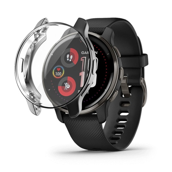 Til Garmin Venu 2 Plus Anti-ridse Hus Bumper Case Shell Protector Sleeve Black
