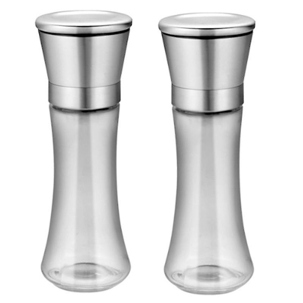 Suola- ja pippurimylly Set-pippurimylly, kirkas lasi