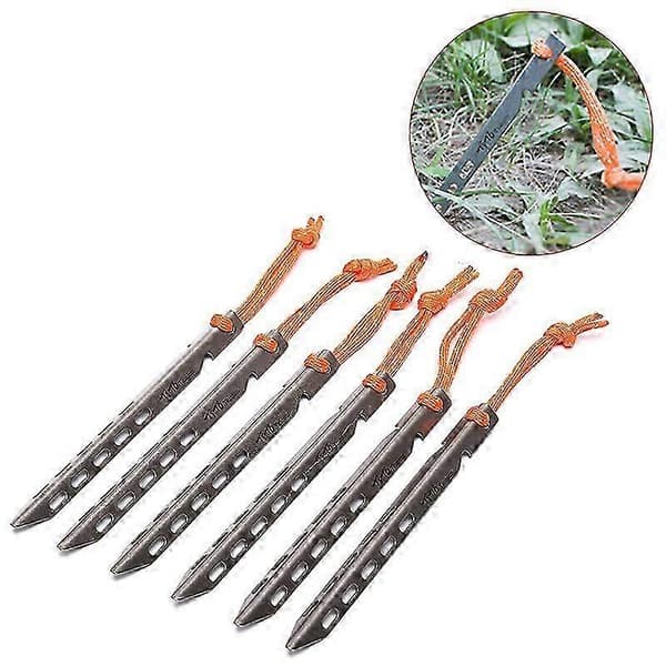 Titanium Telt Sild V Form Titanium Spike Vindtæt Udendørs Camping Titanium Telt Søm Tilbehør Titanium Telt