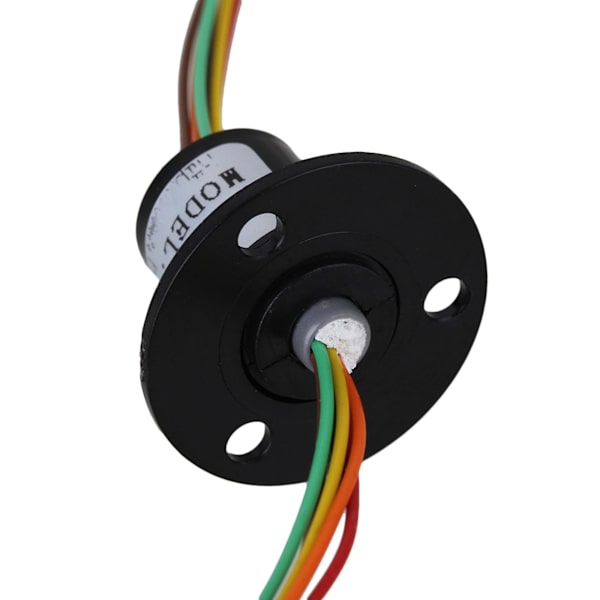 200 mm 6 ledninger 2a Ac240v Metal Micro Collector Ring Kapsel Slip Ring Sort