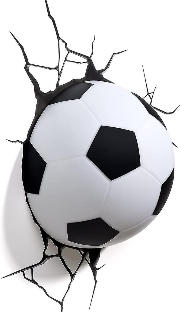 3D-lys 3D-lampe Fotball