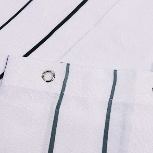 Print polyester badeforhæng kat (sort kat, 180x180)