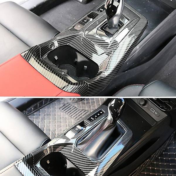 2stk For Mg 5 Mg5 2020 2021 Bil sentralt kontrollgir Shift Panel Deksel Trim Koppholder Dekorasjon F