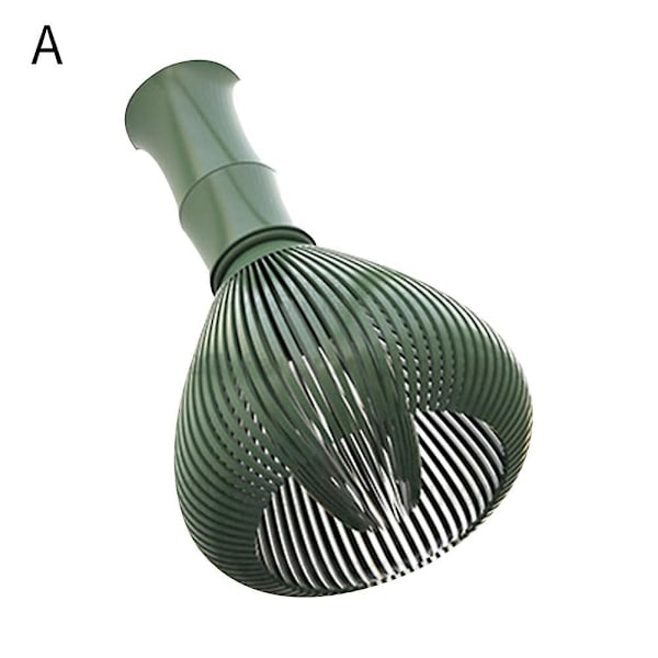 Återanvändbar Matcha Visp i Resin, Diskmaskinsäker Matcha Omrörare green