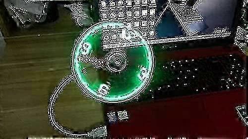 LED USB-klockfläkt med realtidsvisningsfunktion - Silver