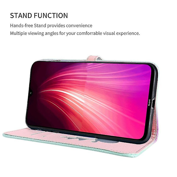 Nyt Etui Kompatibelt Med Xiaomi Redmi Note 8 Hjortedesigner Mønster Læder Cover