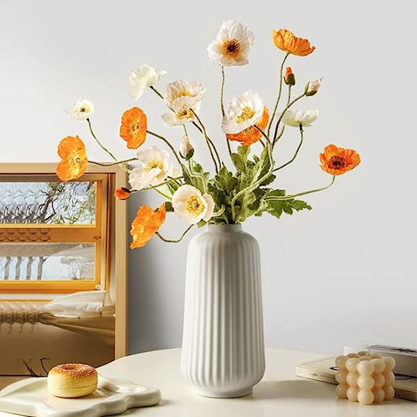 Nordisk Keramikvas Hem Vardagsrum Bordsskiva Dekoration Blommor Hydroponic Container Veranda Sovrumsinredningstillbehör (Färg: Grön)