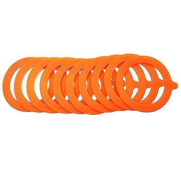 5 stk Silikonpakninger Lufttette Tetningsringer Lekkasjesikre Hermetikkpakninger for Glasskrukke Green 5PCS